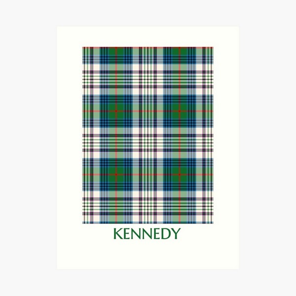 Kennedy Dress tartan art print