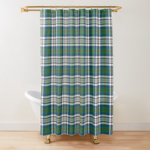 Kennedy Dress tartan shower curtain