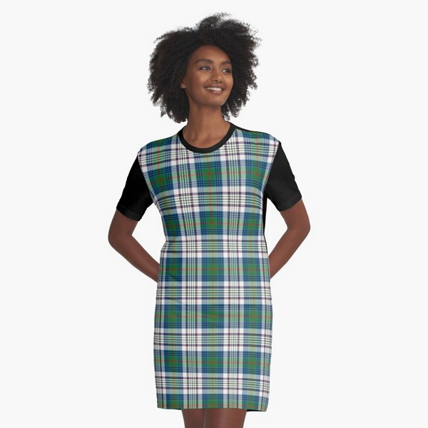 Kennedy Dress tartan tee shirt dress