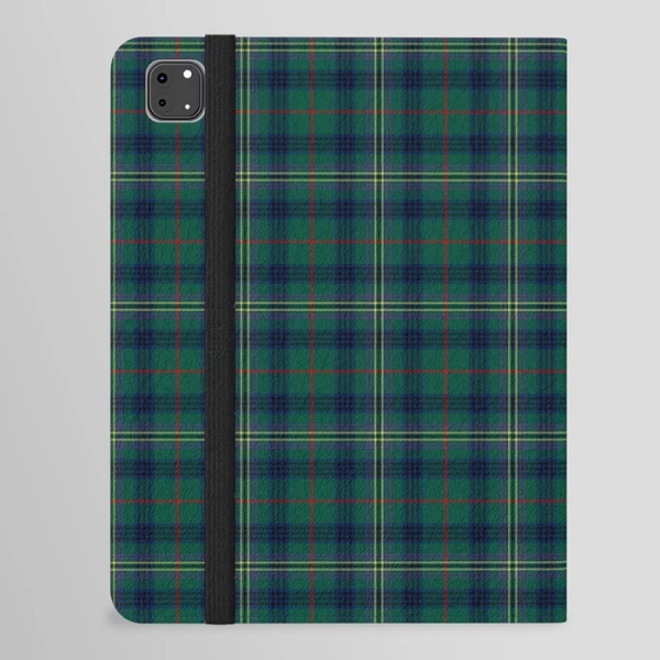 Clan Kennedy Tartan iPad Folio Case