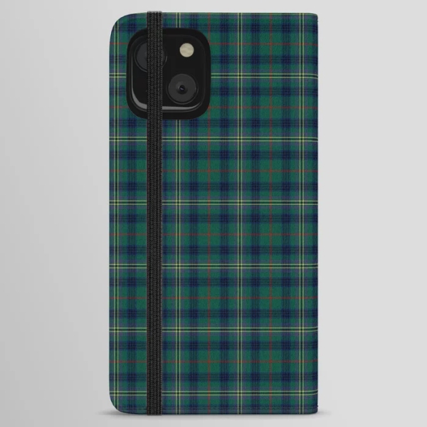Kennedy tartan iPhone wallet case
