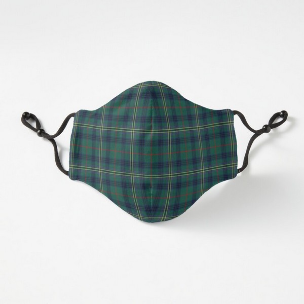 Kennedy tartan fitted face mask