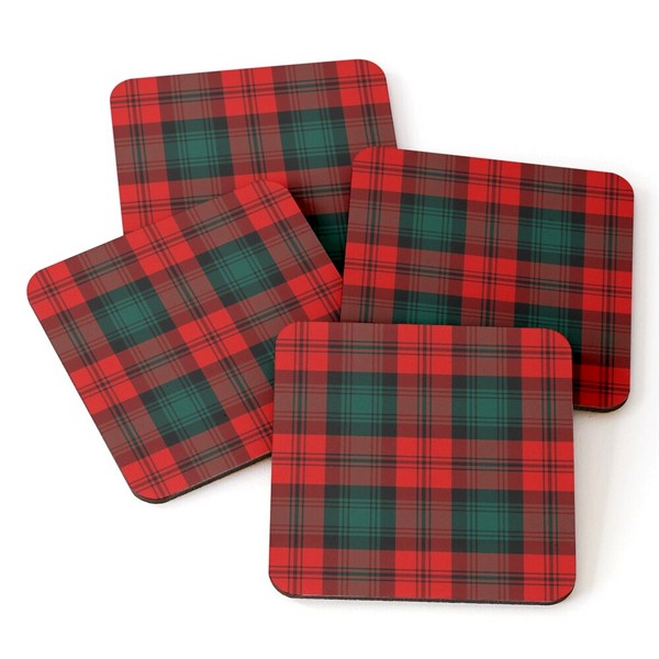 Kerr tartan beverage coasters