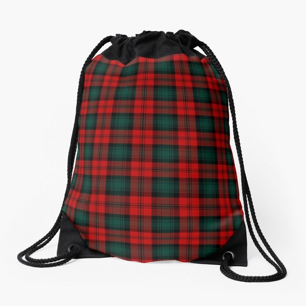 Kerr tartan drawstring bag