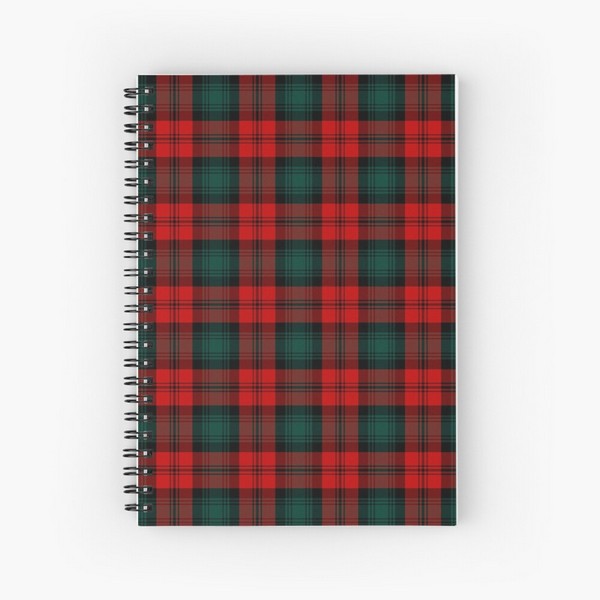 Kerr tartan spiral notebook