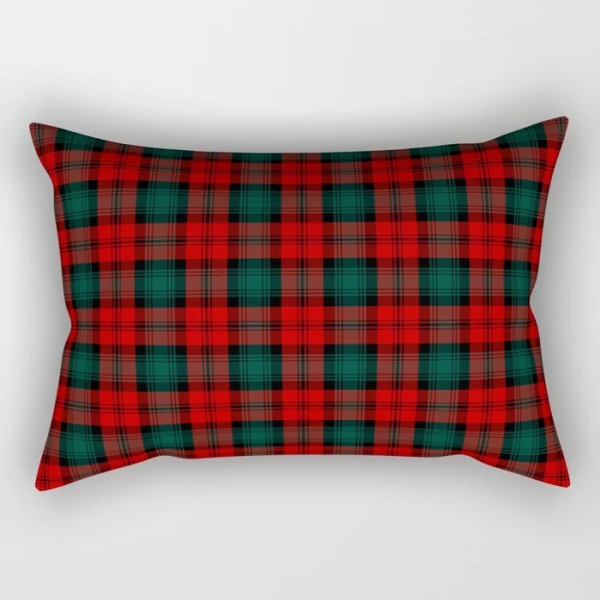 Kerr tartan rectangular throw pillow