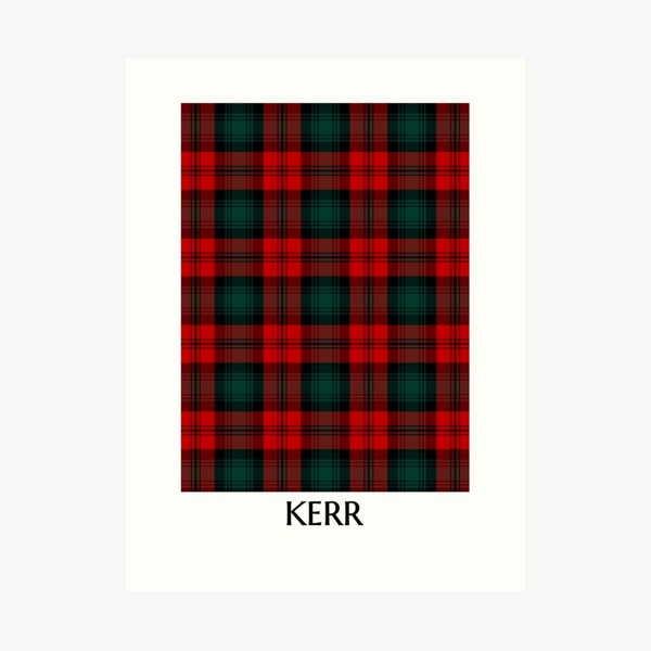 Kerr tartan art print