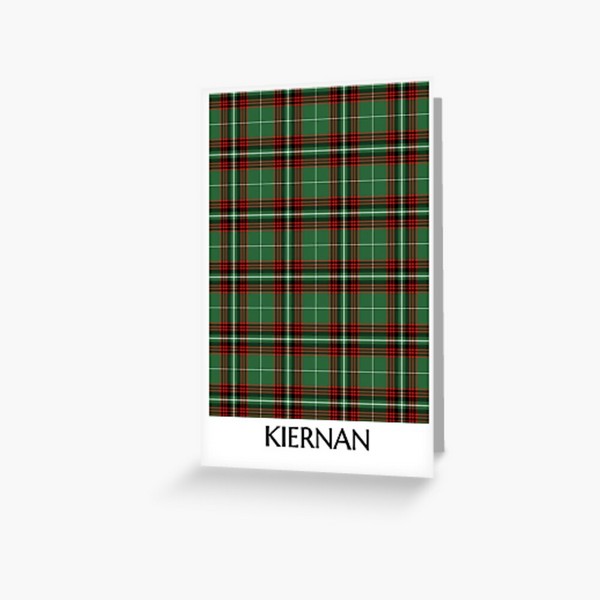 Kiernan tartan greeting card