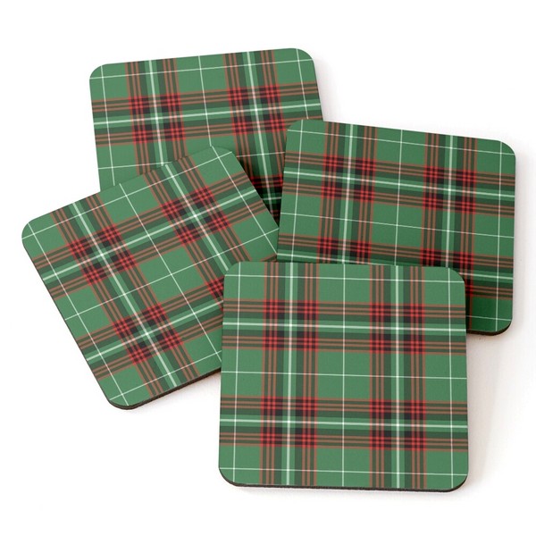 Kiernan tartan beverage coasters