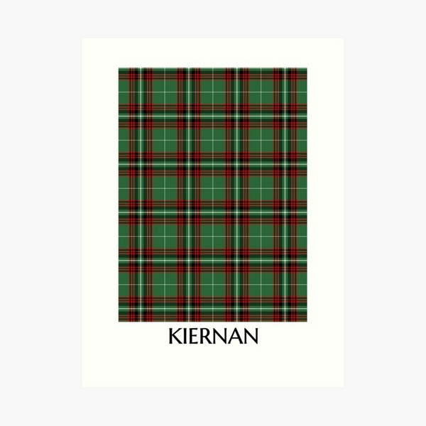 Kiernan tartan art print