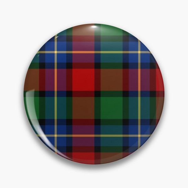 Kilgour tartan pinback button