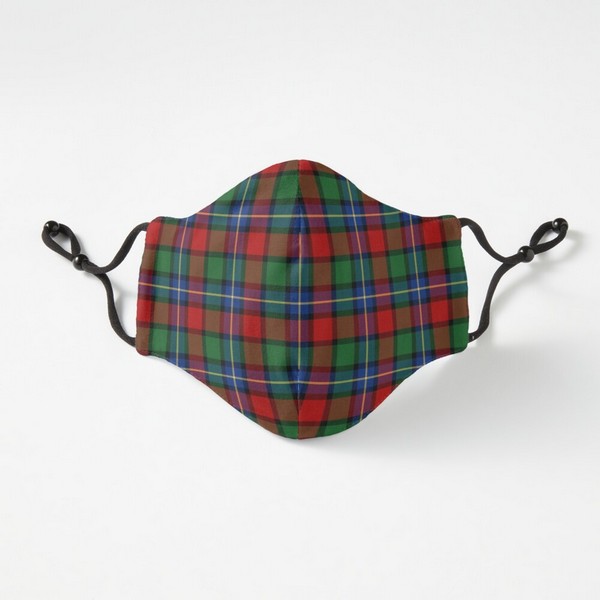 Kilgour tartan fitted face mask