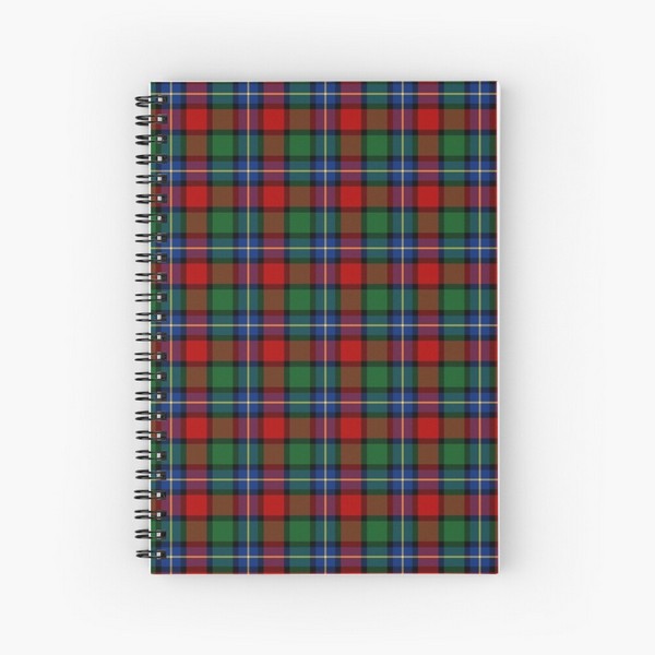 Kilgour tartan spiral notebook