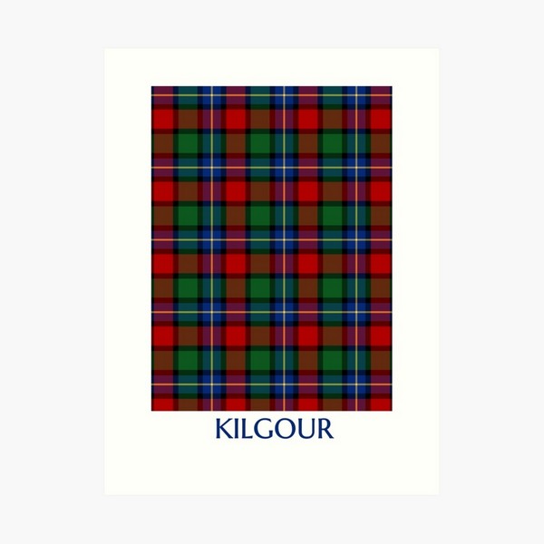 Kilgour tartan art print