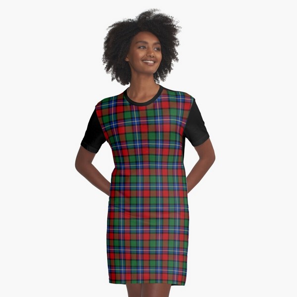 Kilgour tartan tee shirt dress