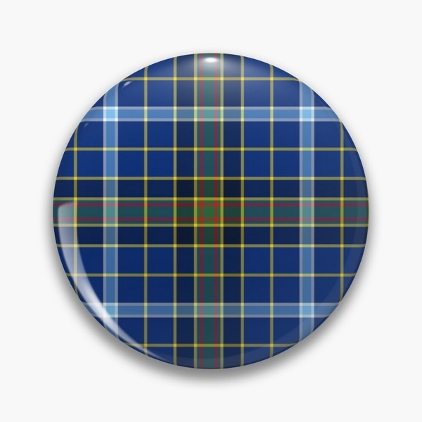 Knox tartan pinback button