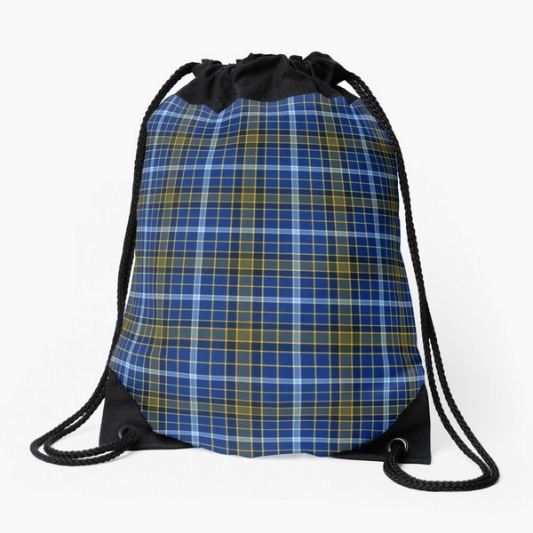 Knox tartan drawstring bag