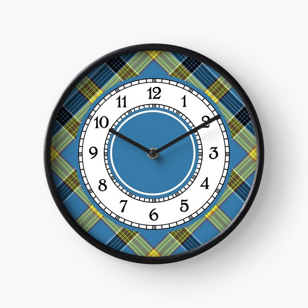 Laing tartan wall clock