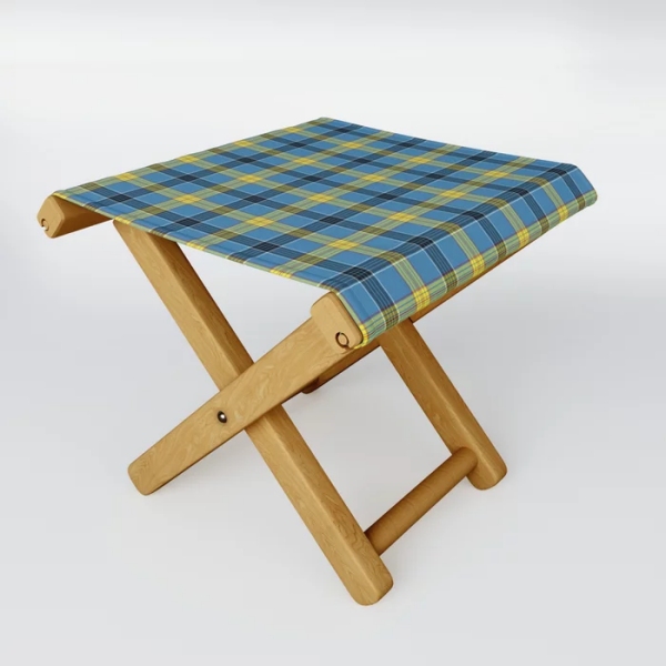 Laing tartan folding stool