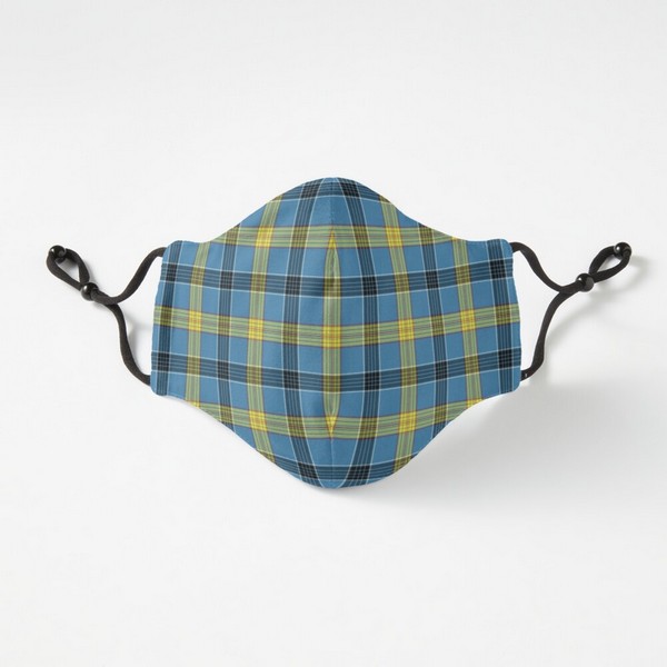 Laing tartan fitted face mask