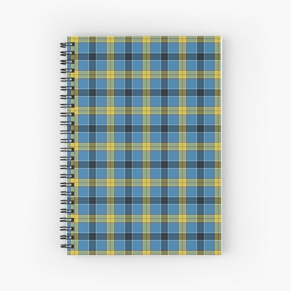 Laing tartan spiral notebook