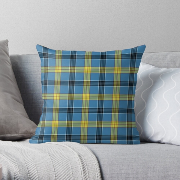 Laing tartan throw pillow