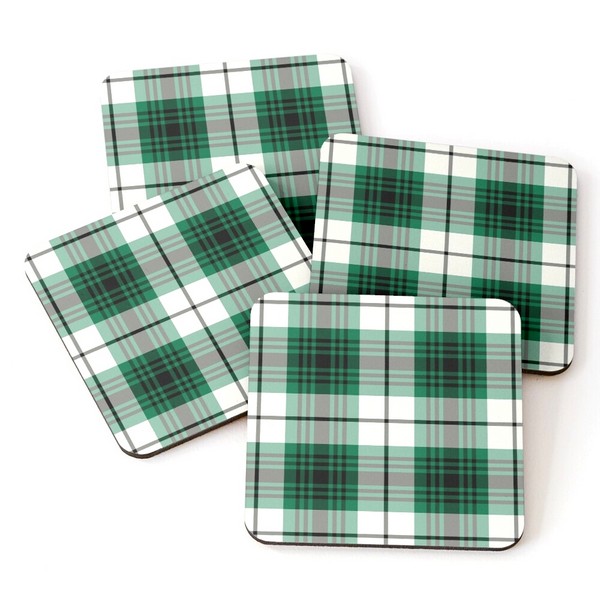 Lamont Dress tartan beverage coasters