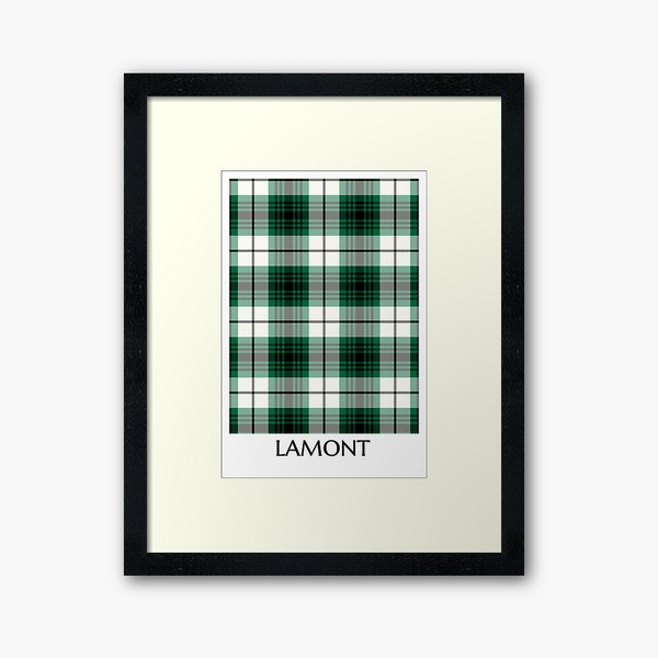 Lamont Dress tartan framed print