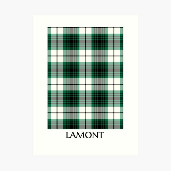Lamont Dress tartan art print