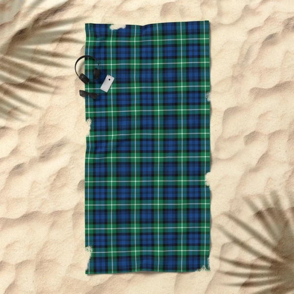 Lamont tartan beach towel
