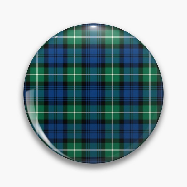 Lamont tartan pinback button