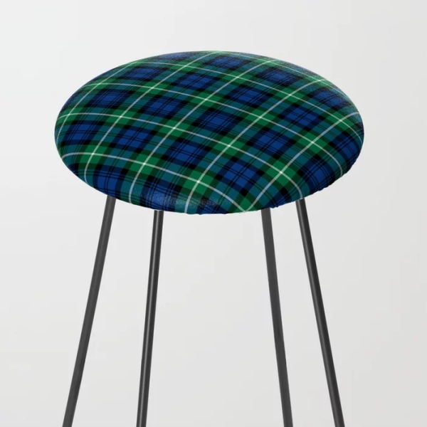 Lamont tartan counter stool