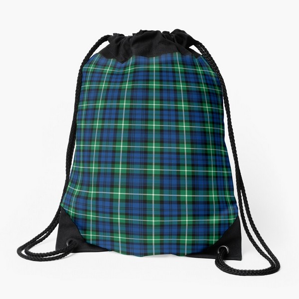 Lamont tartan drawstring bag