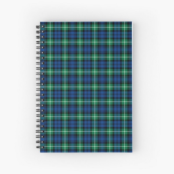 Lamont tartan spiral notebook