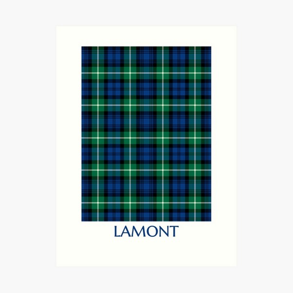 Lamont tartan art print