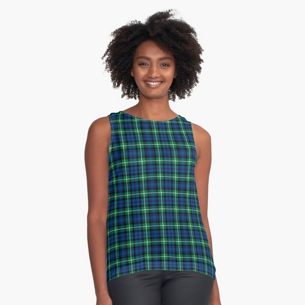 Lamont tartan sleeveless top