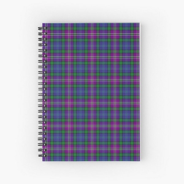 Lanarkshire tartan spiral notebook