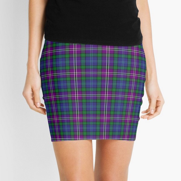 Lanarkshire tartan mini skirt