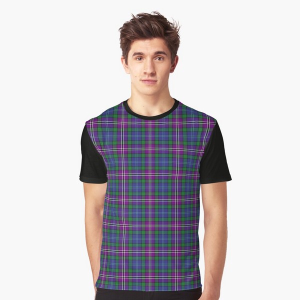 Lanarkshire tartan tee shirt