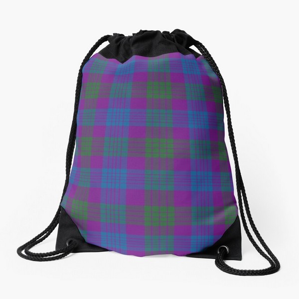 Lang tartan drawstring bag