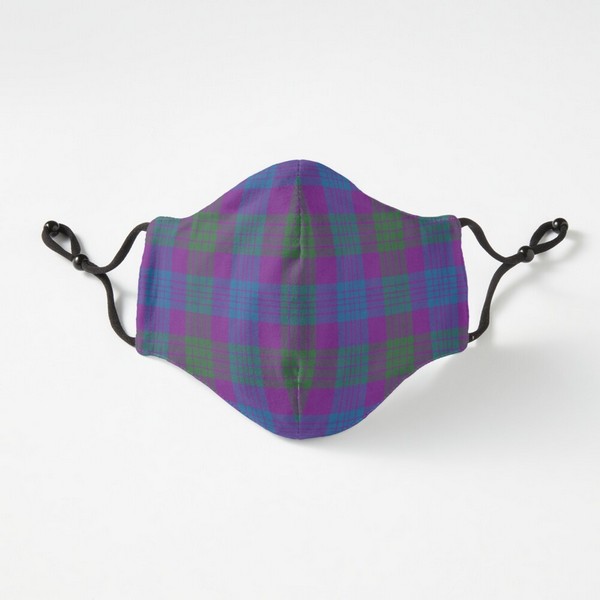Lang tartan fitted face mask