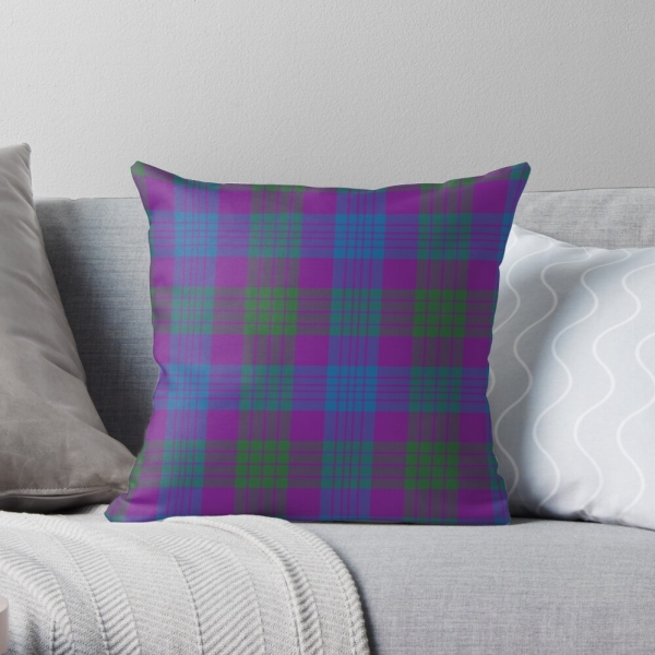 Lang tartan throw pillow