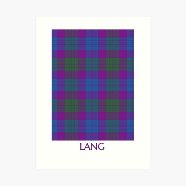 Lang tartan art print