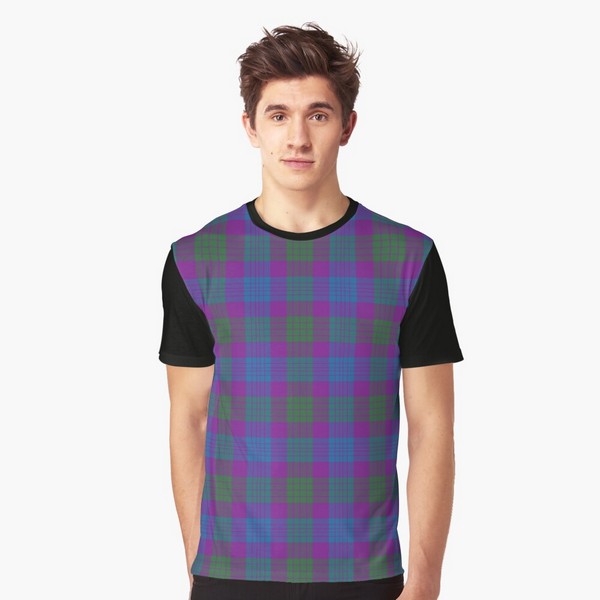 Lang tartan tee shirt