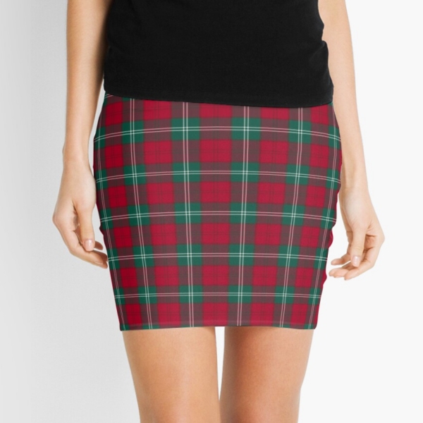 Lennox District tartan mini skirt