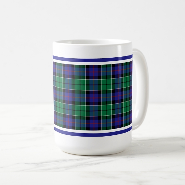 Clan Leslie Hunting tartan coffee mug from Plaidwerx.com