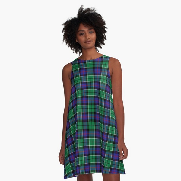 Leslie tartan a-line dress