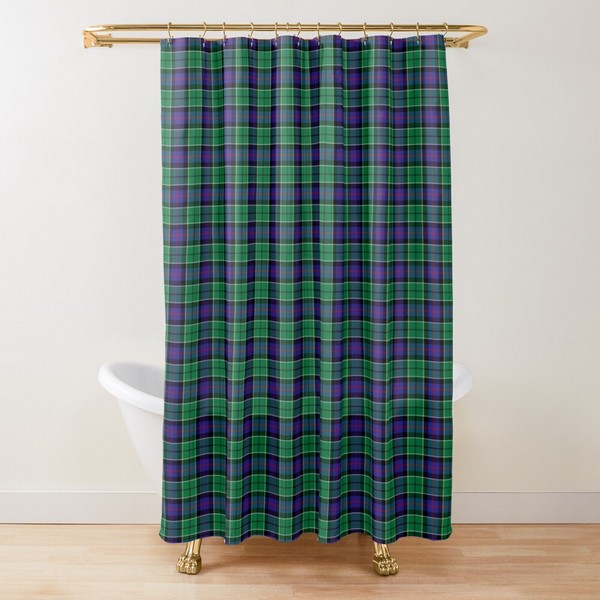 Leslie tartan shower curtain