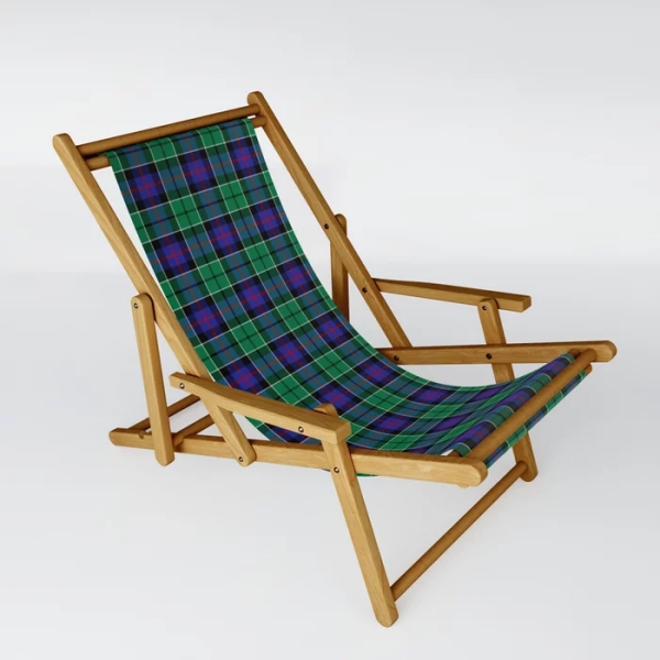 Leslie tartan sling chair