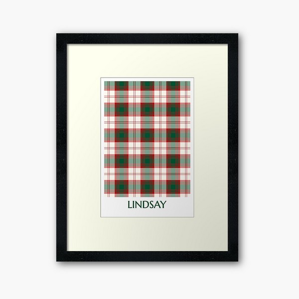 Lindsay Dress tartan framed print